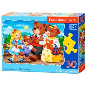 Castorland puslespil - Guldlok og de 3 bjørne - 30 brikker