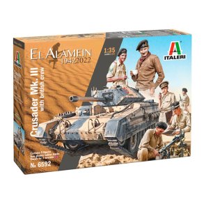 Italeri 1:35 Crusader Mk. III m. British besætning - Modelkampvogn