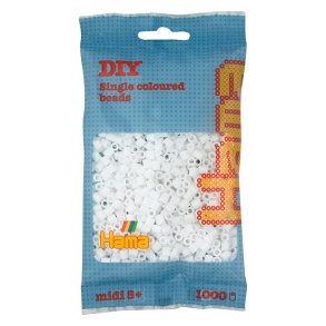 Hama midi perler 207-01 1000 stk. hvide