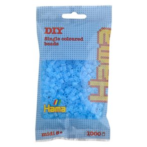 Hama midi perler 207-73 1000 stk. transparent aqua