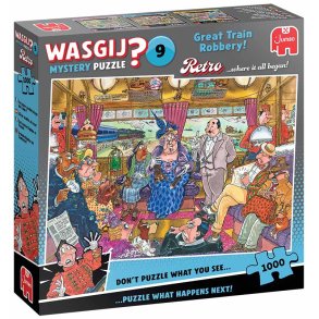 Wasgij Mystery retro 9 great train robbery - 1000 brikker