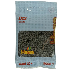Hama mini perler 501-117 2000 stk - gråbrun