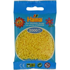 Hama mini perler 501-103 2000 stk - Lysegul