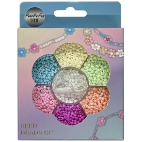 Pearl ´n Fun Glasperlemix 90g mat pastel + elastik