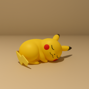 Pikachu Natlampe  Blød LED Børnelampe