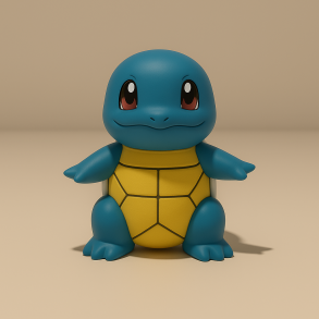 Squirtle Natlampe  Blød LED Børnelampe