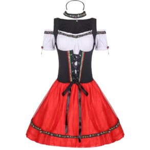 Oktoberfest Tyroler Kjole  Kostume til Party & Cosplay