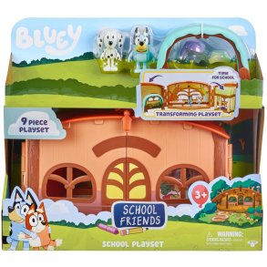 Bluey skole playset med figurer