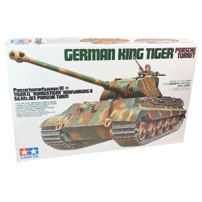 Tamiya King Tiger Porsche Tårn - Modelkampvogn