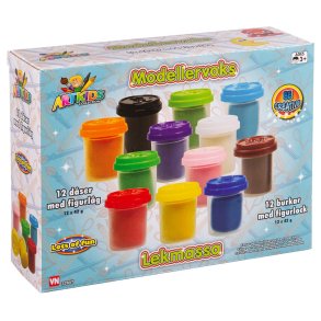 12 dåser modellervoks