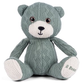 B Beez Strik bamse 14 cm - Grøn
