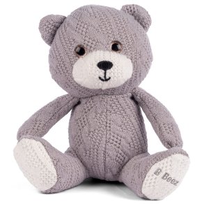 B Beez Strik bamse 14 cm - Grå