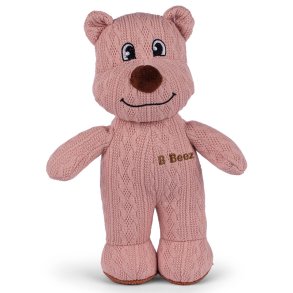 B Beez strik bamse - Pink bjørn
