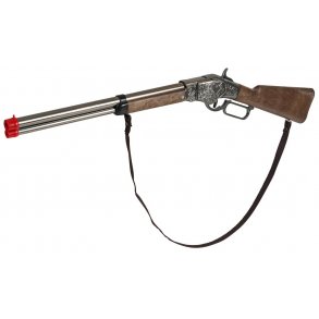 Winchester metal riffel fra Gonher med 8 skud.