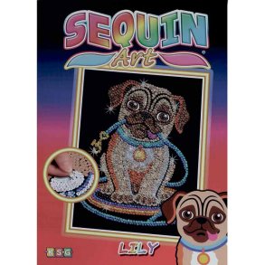 Sequin Art pailletbillede - Hund