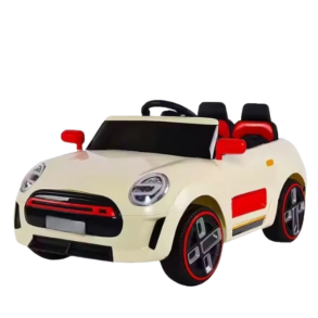 Elektrisk Børnebil (Mini Cooper-inspireret, 12V) Hvid