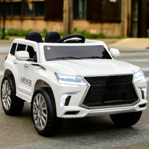 Lexus LX Elbil til Børn - 12V SUV med Lyd & Lys (Hvid)
