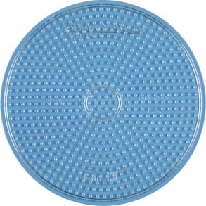Hama midi perleplade transparant - stor rund