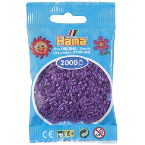 Hama mini perler 501-07 2000 stk. lilla