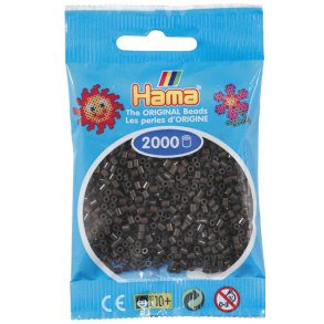 Hama mini perler 501-12 2000 stk. brun