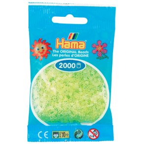 Hama mini perler 501-34 2000 stk. neon gul
