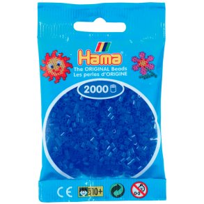 Hama mini perler 501-36 2000 stk. neon blå