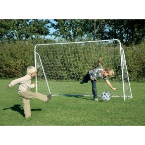 Fodbold mål kæmpestort i metal 240 x 150 x 90 cm.