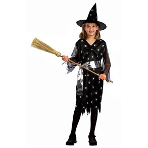 Golden witch med hat str. 120