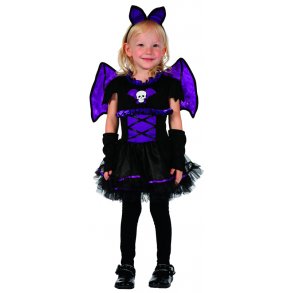 Mini skelet flagermus med vinger  - 104 cm